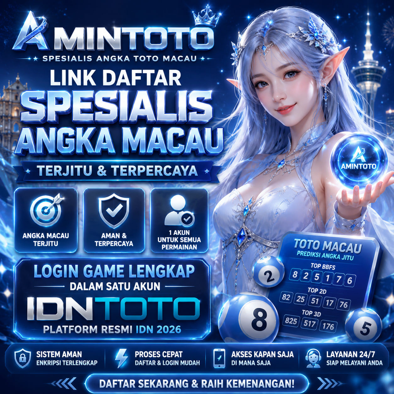 AMINTOTO | Link Daftar Spesialis Angka Macau & Login Game Platform IDN 2026.